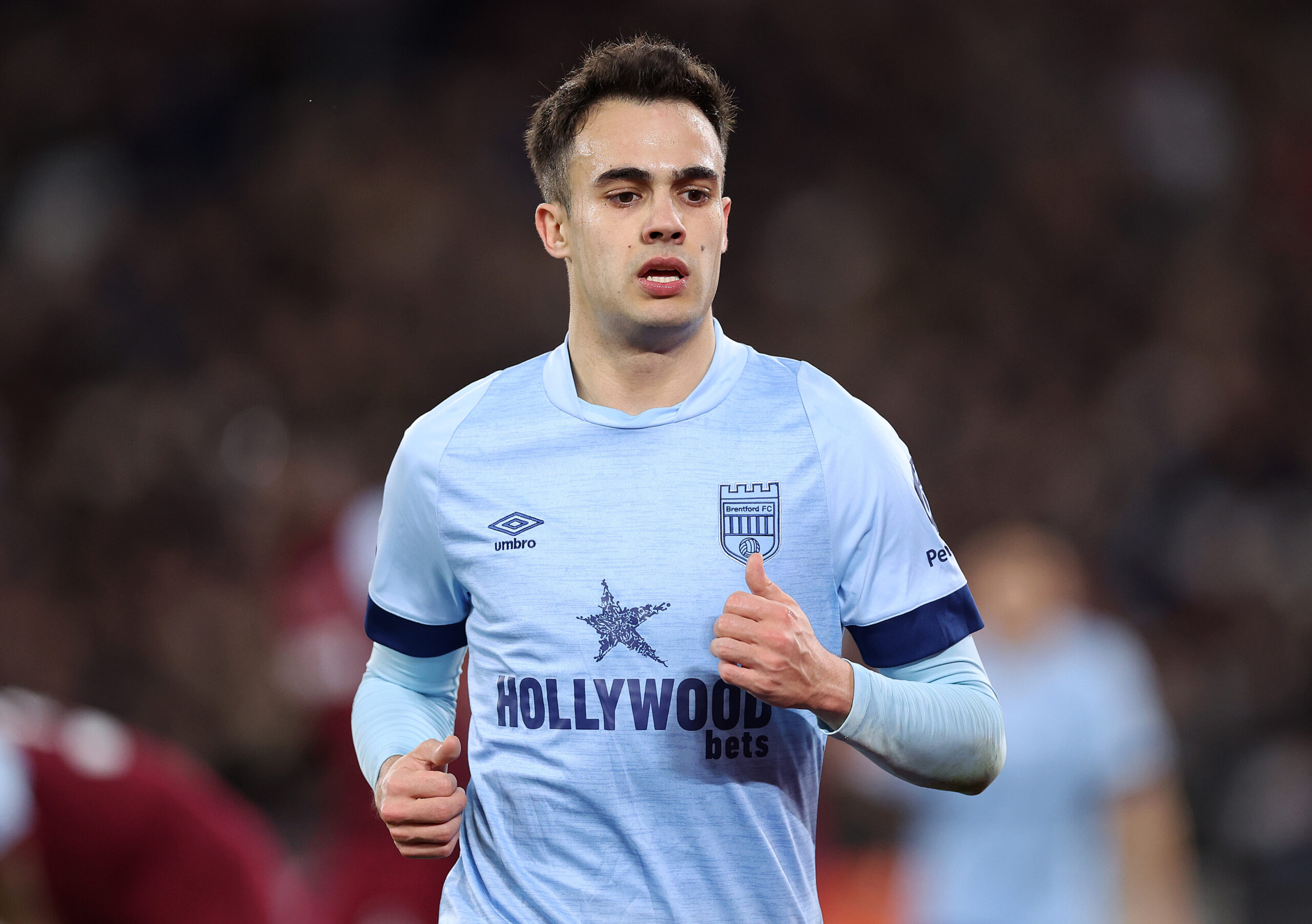 Sergio Reguilon in action for Brentford.